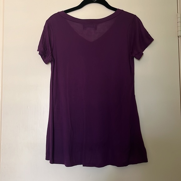 Un Deux Trois Purple Tee - Picture 3 of 3